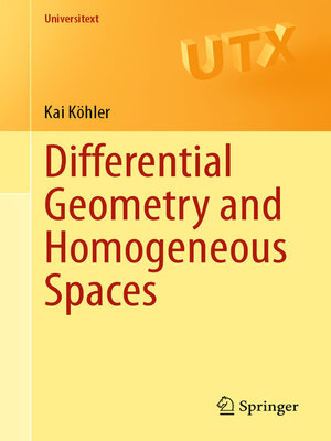 cover image of Differential Geometry and Homogeneous Spaces